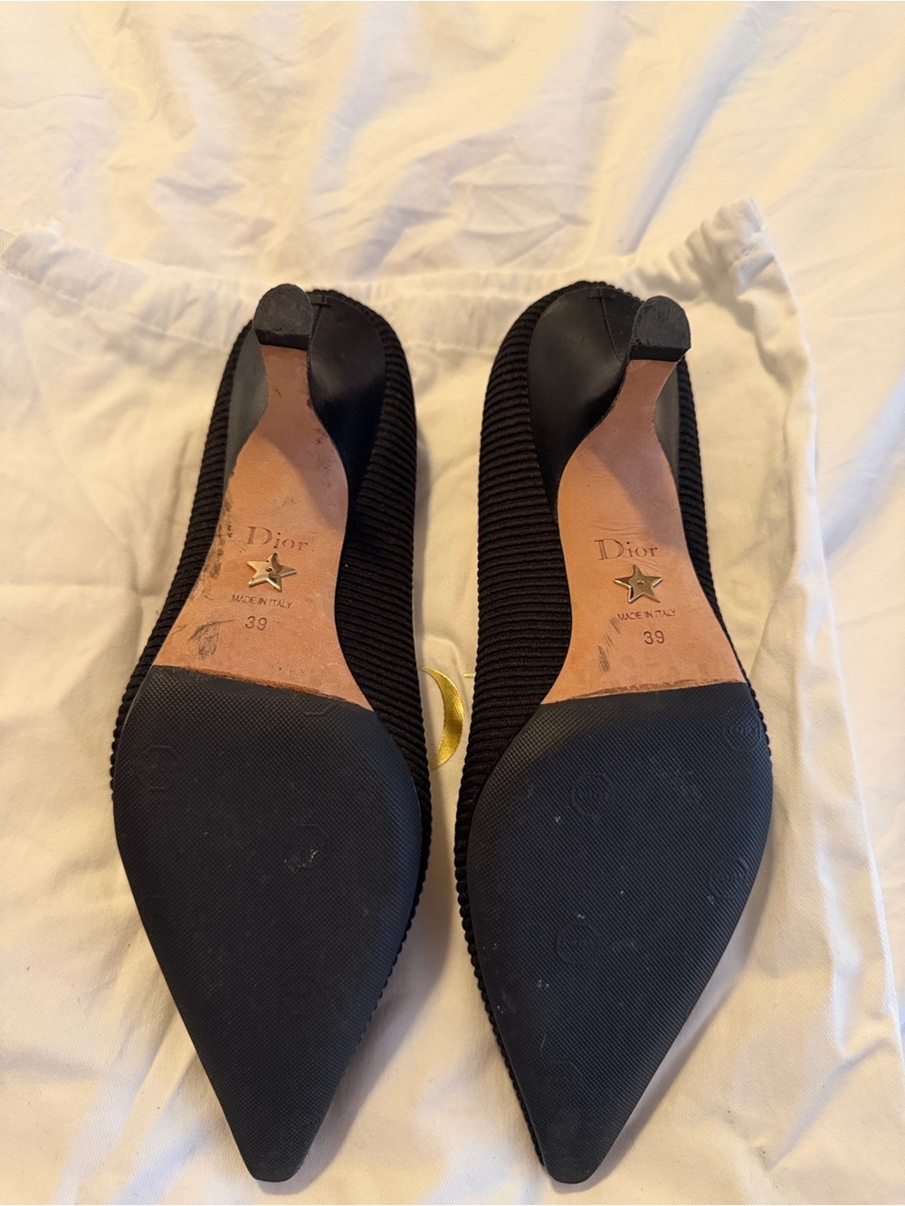 Dior J'Adior Knit Fabric Kitten Heel Pump Size 39 - Picture 7 of 8